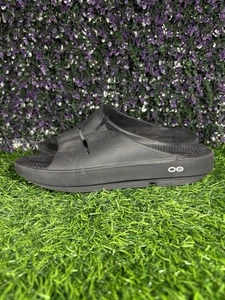 Oofos Ooahh Damen-Sandalen Größe 10 schwarz Slipper Komfort Sport Erholung Pantoletten - Bild 1 von 7