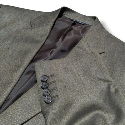 Jaqueta Ralph Lauren Masculina Herringbone Lã Seda Blazer Marrom Casaco Esportivo Tamanho 42 L - Imagem 1 de 4