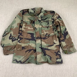 US Military M-65 Cold Weather Field Coat Jacket Mens Small S Woodland Camouflage - Picture 1 of 20