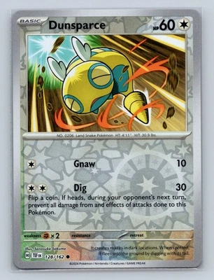 SV05: Temporal Forces #128/162 Dunsparce Reverse Holo - Image 1 of 2