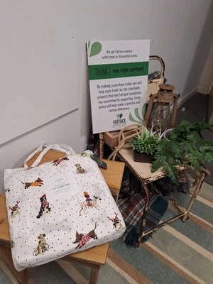 Fat Face Festive Dogs Cotton Duvet Cover Set Super King