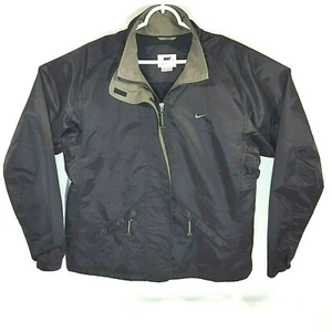 Vintage Nike Women's Jacket Black Waterproof Golf Running Jogging Hiking XL - Picture 1 of 9