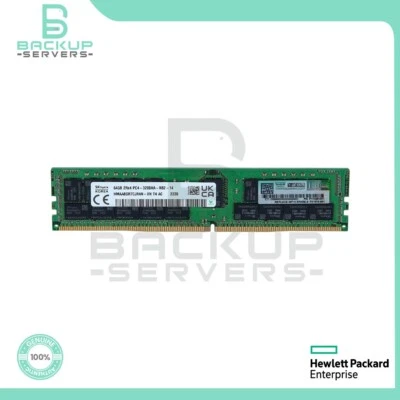 P06035-B21 HP 64GB 3200MHz PC4-25600 288-Pin CL22 2Rx4 ECC Reg Memory P11446-0A1 - Image 1 of 3