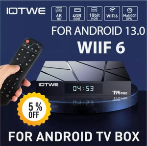 Android 14.0 Smart TV BOX 128 GB 4 GB WIFI6 reproductor multimedia de red Quad Core NUEVO DE - Imagen 1 de 78