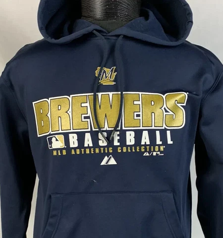 Milwaukee Brewers Authentic Collection Spring Training Hoodie 2008 MLB Men Small Cover