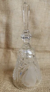 CAMPANA VINTAGE adorno vidrio corte coleccionables estampado peras - Imagen 1 de 5