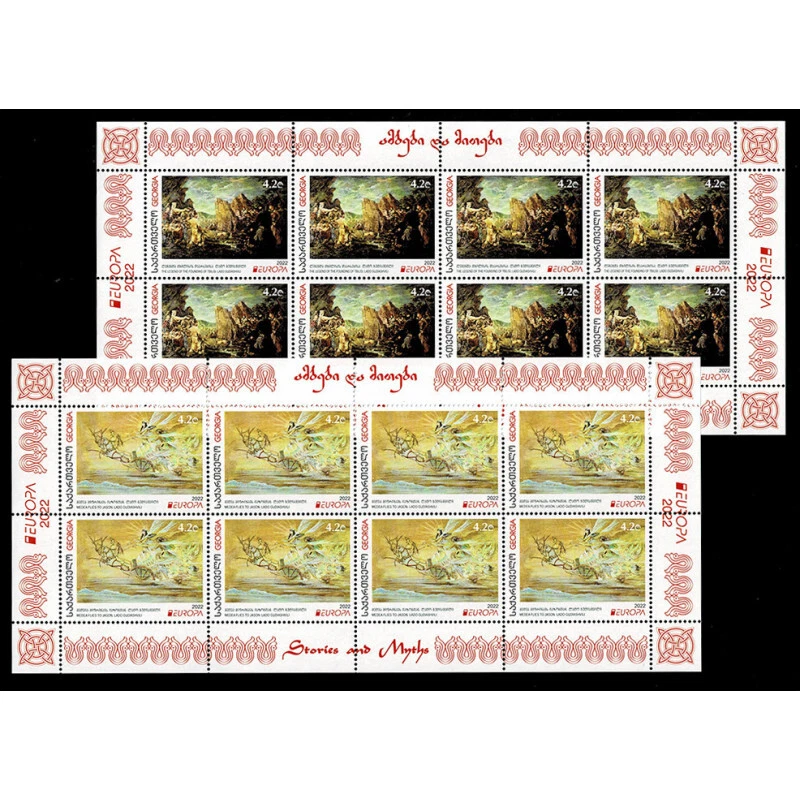 FR5691 - 2022 Georgia National Stories And Myths Europe Issuance Mini Sheet - Image 1 of 1