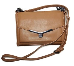 Bolso Bandolera Nuevo con Etiquetas $228 BOTKIER New York Valentina Marrón Coñac - Imagen 1 de 5