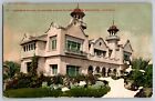 Hollywood, California CA - Residence of Paul De Longpre - Vintage Postcard