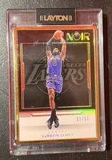 2022-23 Panini Black LeBron James #219 Statement Edition Gold Frame 11/11
