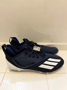 Men's Adidas Adizero Scorch Navy White Football Cleats Size 12 FX4250 NWT NWOB - Picture 1 of 4