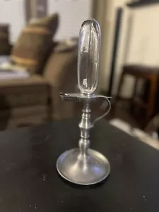 Pewter & Glass Oil Lamp w/ Roman Numbers, As Seen In Disneys Pirates Movies - Picture 1 of 8