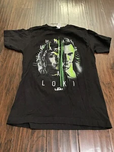 Marvel What Makes a Loki Black Green Small Tultex T-shirt 100% Cotton Clean - Picture 1 of 5