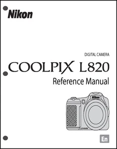 Nikon CoolPix L820 Digital Camera User Guide Instruction  Manual - Picture 1 of 1