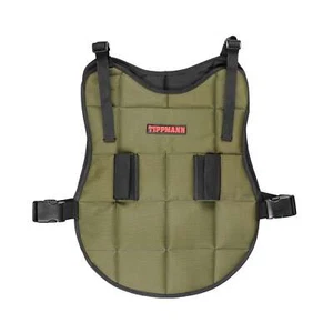 Protector de pecho Tippmann - vaina - negro/oliva reversible - talla juvenil - Imagen 1 de 5