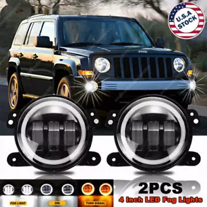 For Jeep Patriot 2007 2008 2009 2010 2017 Pair Bumper LED Fog Lights Fit - Picture 1 of 18