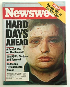 Newsweek Magazine February 4, 1991 Hard Days Ahead Gulf War Pullout Map - Picture 1 of 3