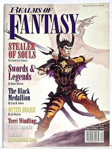 REALMS OF FANTASY— Vol. 2, #4 (April, 1996) Shawna McCarthy, Ed. —Cover by Brom - Picture 1 of 3