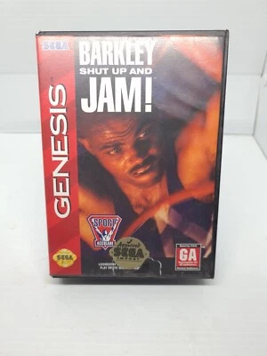 Barkley Shut Up And Jam Sega Genesis Mega Drive Tested And Working Genuine VGC  - Image 1 of 4