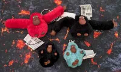 KIPLING GORILLA Keychains  4 Pieces Brand New Free Postage - Image 1 of 4