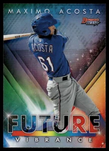 2021 Bowman's Best Maximo Acosta Bowman Future Vibrance #BFV-18 Texas Rangers - Bild 1 von 2