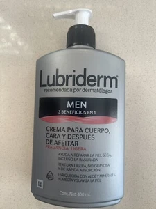 Lubriderm mens 3 in 1 lotion.