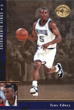 1995-96 SP Championship Sacramento Kings Basketball Card #90 Tyus Edney Rookie