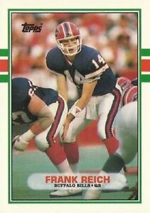 #81T Frank Reich - Buffalo Bills - 1989 Topps Traded Football