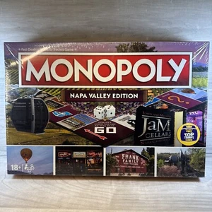 Monopoly Napa Valley Edition Board Game 2022 w/ Free Top Trump's Card SEALED NEW - Picture 1 of 20