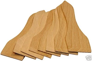 Racletteschieber Raclettesspachtel Holzspatel Wender 8 Stück im Satz, 130x40x3mm - Bild 1 von 2