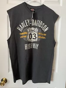 Harley Davidson Tank Top Shirt XL Biker Motorrad Fort Myers Florida. Grau Neu mit Etikett - Bild 1 von 5