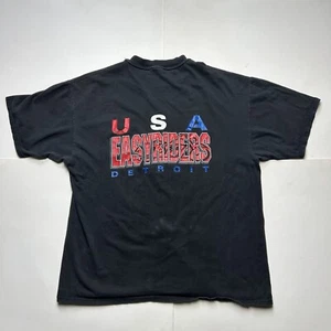 Vintage Easyriders USA Detroit Graphic Pocket T-Shirt Black Motorcycles Sz XL - Picture 1 of 5