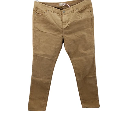 Pantalones para mujer Vineyard Vines 16 5 bolsillos cordones de algodón caramelo pana nuevos con etiquetas Foto 1 de 4