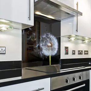 KÜCHENRÜCKWAND Spritzschutz Küche Gehärtetes Glas Rückwand Blume Natur Weiß - Bild 1 von 3