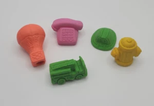 Various Diener Eraser Lot - Assorted Shapes and Colors - Vintage - Pencil - Picture 1 of 2