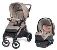 Peg Perego Booklet 50 Travel System Stroller w/ Primo Infant Car Seat Mon Amour