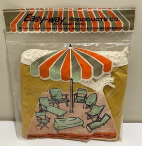 Easy-Way Products Vinyl Tablecloths for Round Tables Up to 54 inches Vintage - Picture 1 of 7