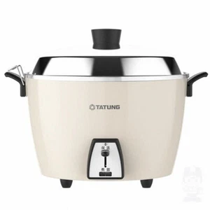 NEW TATUNG TAC-10L-DBI 10-CUP Stainless Rice Cooker 110V 大同 10人份 全配 304不鏽鋼電鍋 奶茶色 - Picture 1 of 6