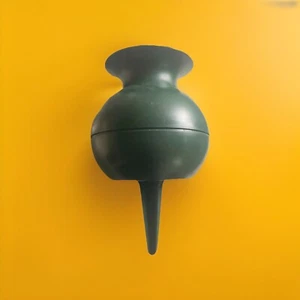 Grabvase Steckvase Kugelvase grün ca. 16 × 13 cm plus Erdspieß - Bild 1 von 3