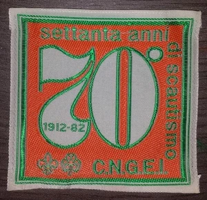 Badge 70 Anni di Scautismo 1912/1982 C.N.G.E.I.- Distintivo da Collezione CNGEI - Foto 1 di 1