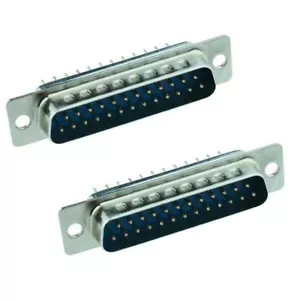 2 x 25-Way Male PCB D Plug Connector - Picture 1 of 1
