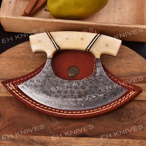 9'' Handmade Damascus Steel Hunting/Camping Sharp Skinner EDC Knife with Sheath - Picture 1 of 5