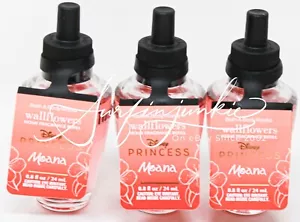 Bath & Body Works Moana Princess Disney Wallflower Plug In Bulb 3pc Orange 2025 - Picture 1 of 1