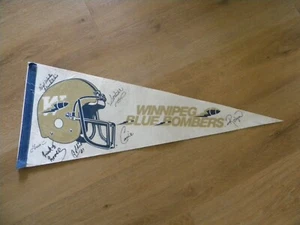 Winnipeg Blue Bombers Football Team Pennant signed - Picture 1 of 7