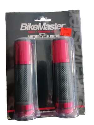 Empuñaduras Sick Custom rojo negro 101867 se adapta a barras de 7/8 Foto 1 de 2