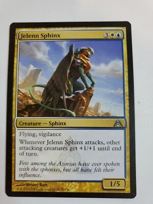 MTG Magic The Gathering Card Jelenn Sphinx Creature Sphinx Dual White Blue Drago - Image 1 of 2