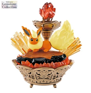RE-MENT Pokemon Gemstone Collection Mini Figure Diorama Toy #2 Flareon Booster - Picture 1 of 10
