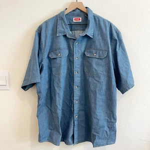 Wrangler Shirt Unisex Denim Gr. XXL kurzärmelig Cowboy Cowgirl Western Reise - Bild 1 von 9