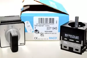 PR12 Nockenschalter / Umschalter 22 mm von BACO NC01GX80, Voltmeter Switch, NOS - Picture 1 of 8