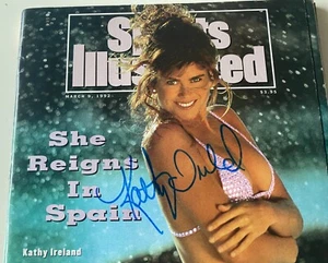 Sports Illustrated  Collector's Set March 9, 1992 Signed Kathy Ireland With COA - Bild 1 von 7